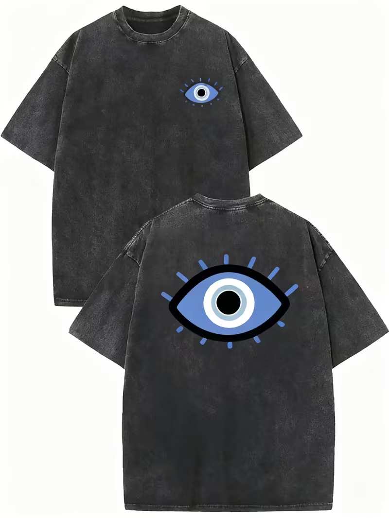 Street Style Fashion Quotes - Blue Evil Eye Negative Energy Quote