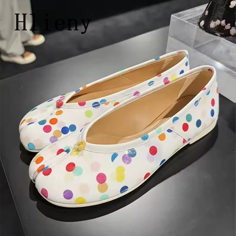Street Fashion Walk - Hlieny Fashion Colorful Polka Dot Split