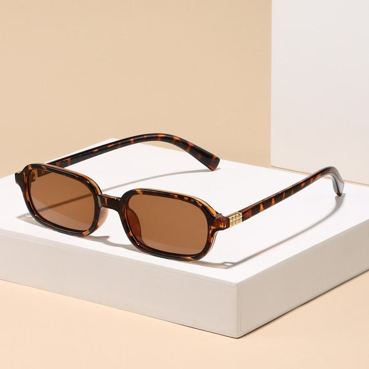 Street Fashion Photography - New Small Square Frame Sunglasses Women's
