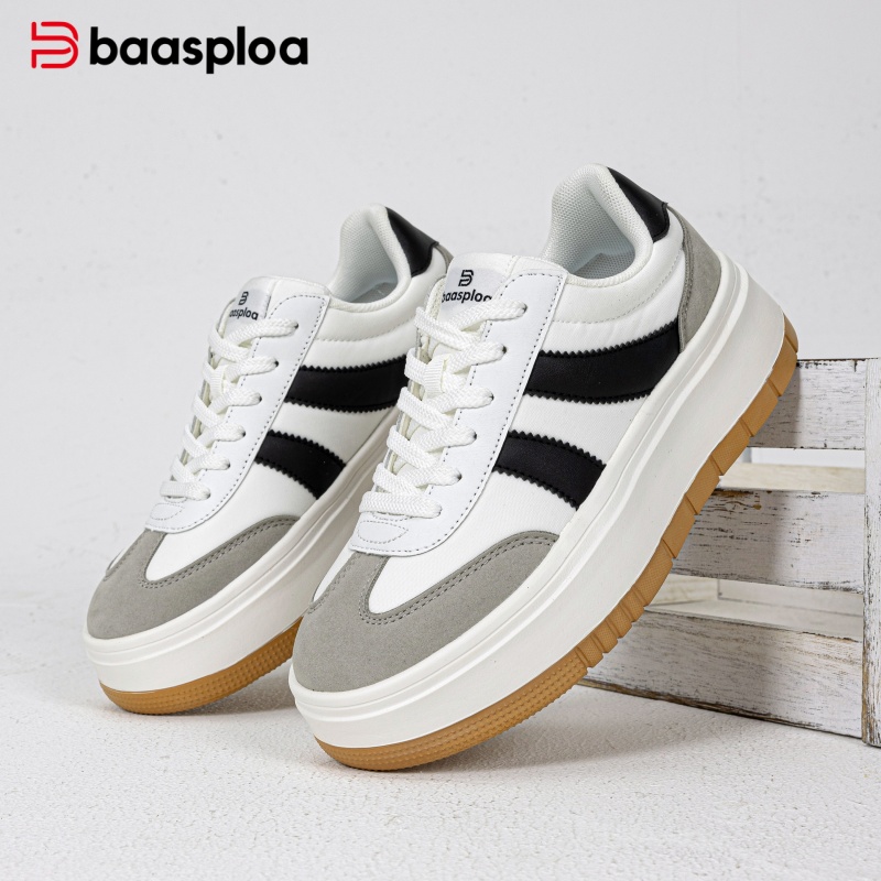 Street Fashion Walk - Baasploa Women Platform Sneakers Chunky Thick