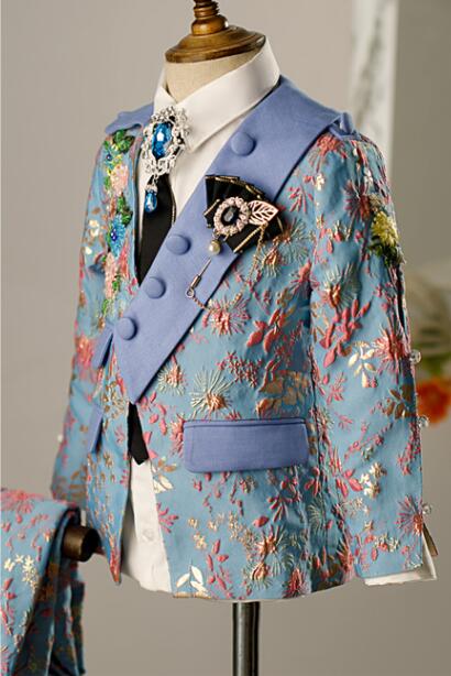Street Fashion Walk - 2023 Latest Design Boys Suits Jacquard