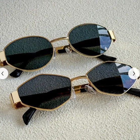 Trendy Round Frame Metal Sungl - Street Fashion Glasses recension och pris