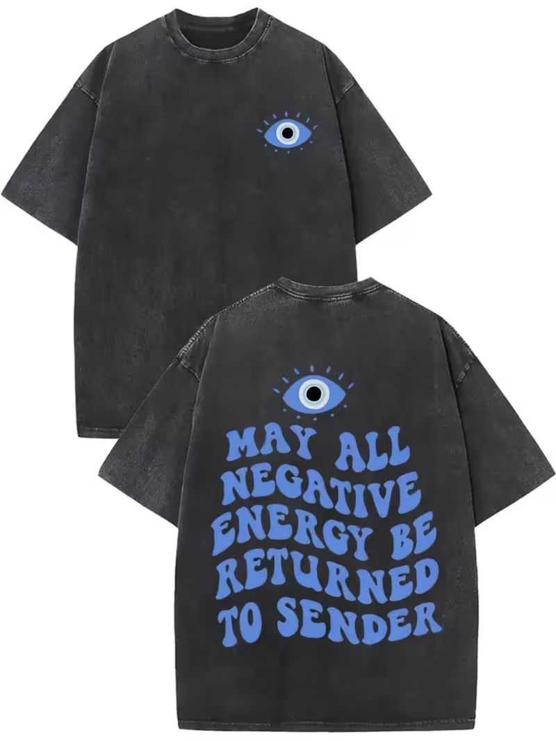 Blue Evil Eye Negative Energy  - Street Style Fashion Quotes recension och pris