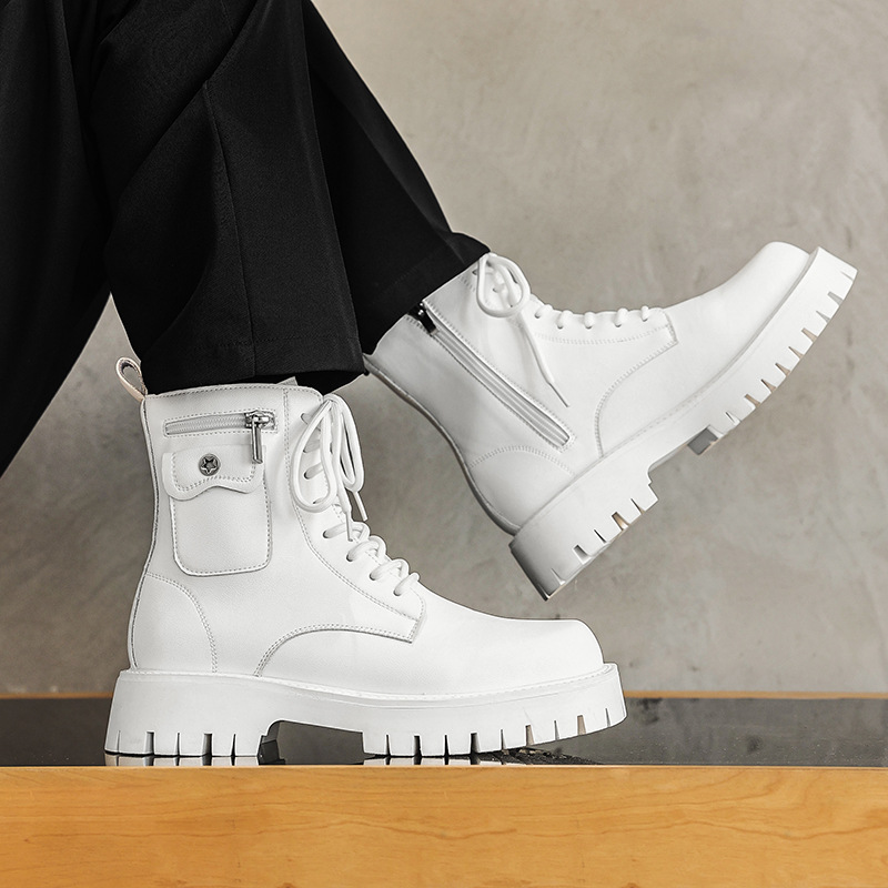 2025 Trend Men Boots Sneakers  - Street Fashion Punk recension och pris