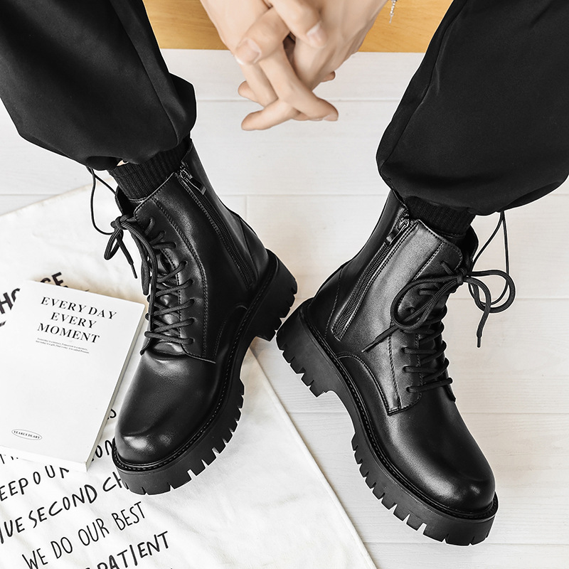 2025 Trend Men Boots Sneakers  - Street Fashion Punk recension och pris