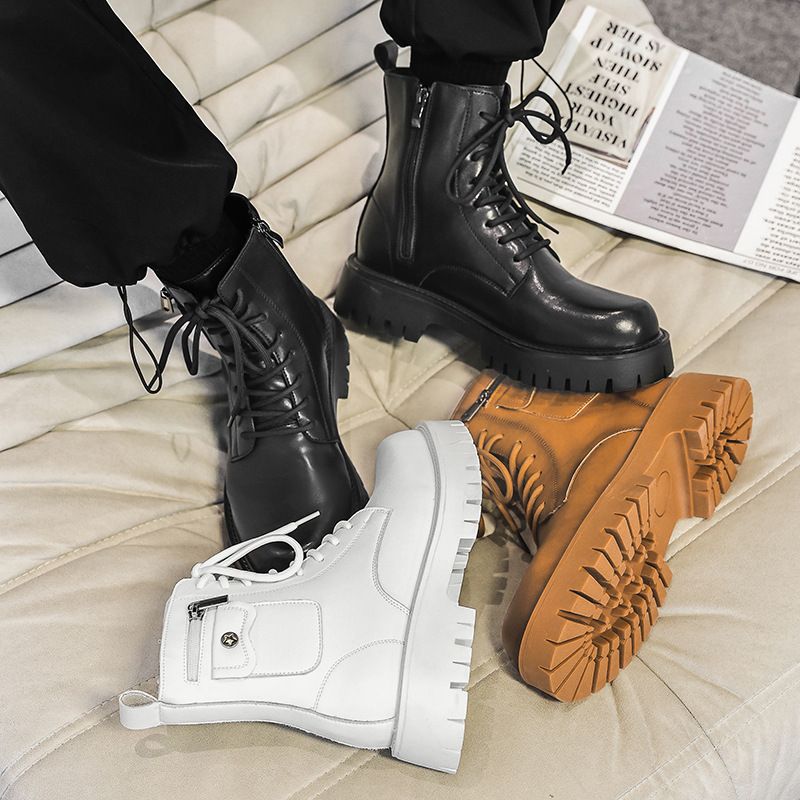 2025 Trend Men Boots Sneakers  - Street Fashion Punk recension och pris