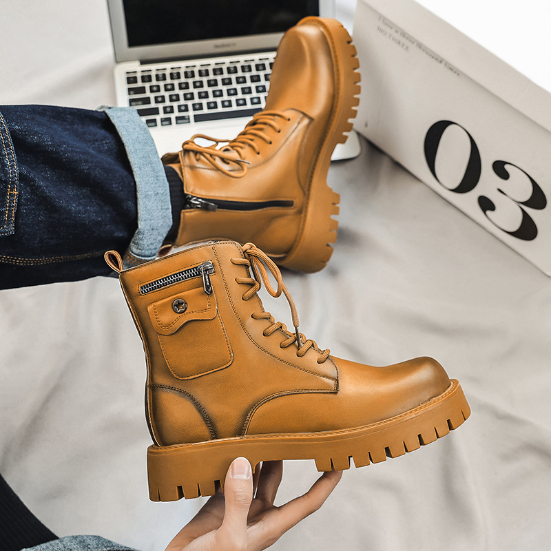 2025 Trend Men Boots Sneakers  - Street Fashion Punk recension och pris