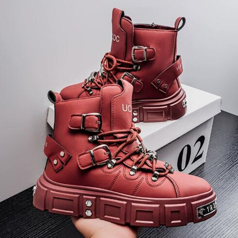 Luxury Rivet Black High top Sn - Street Fashion Punk recension och pris
