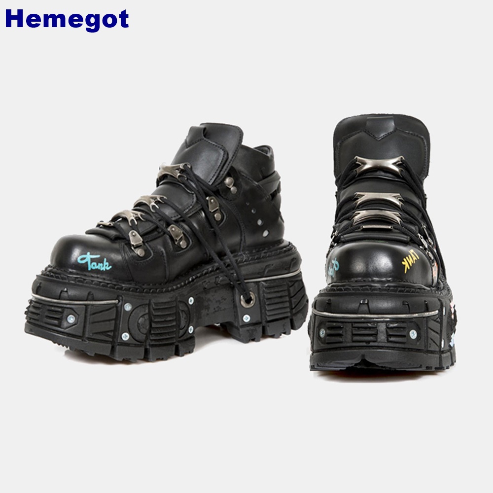 Platform Round Metal Rivet Sho - Street Fashion Punk recension och pris