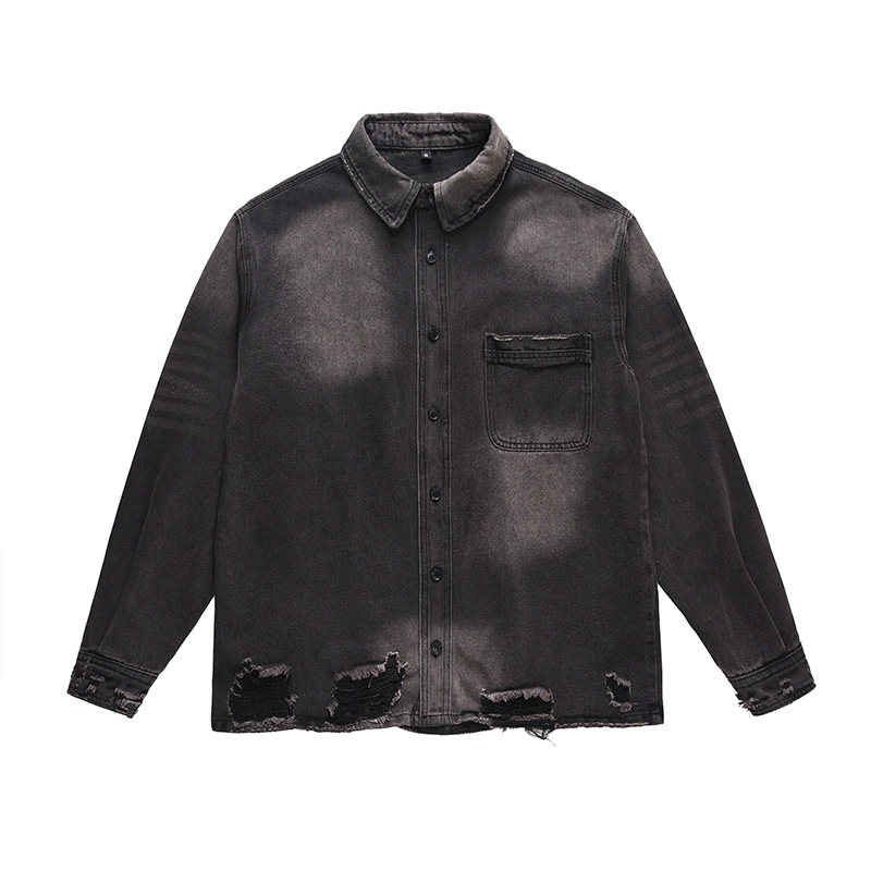 Men's High Street Ripped Jeans - Street Fashion Jacket recension och pris