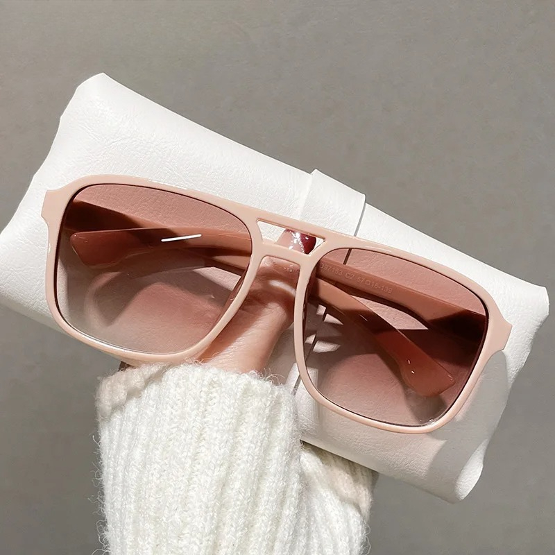 Square Double Bridges Sunglass - Street Fashion Glasses recension och pris