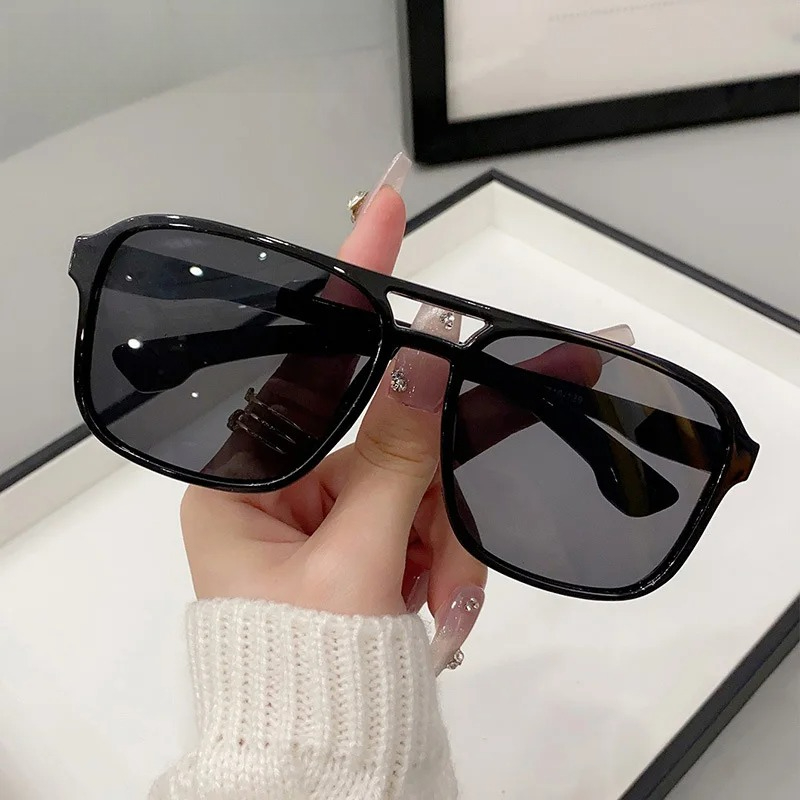 Square Double Bridges Sunglass - Street Fashion Glasses recension och pris