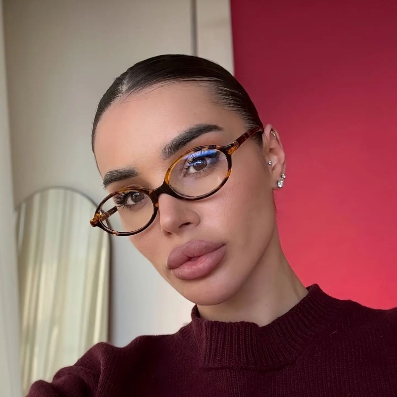 Vintage Oval Sunglasses Women  - Street Fashion Brands recension och pris