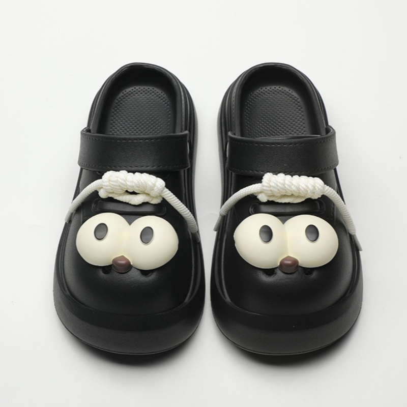 Cute DIY Big Eyes Fashion Clog - Street Fashion Walk recension och pris