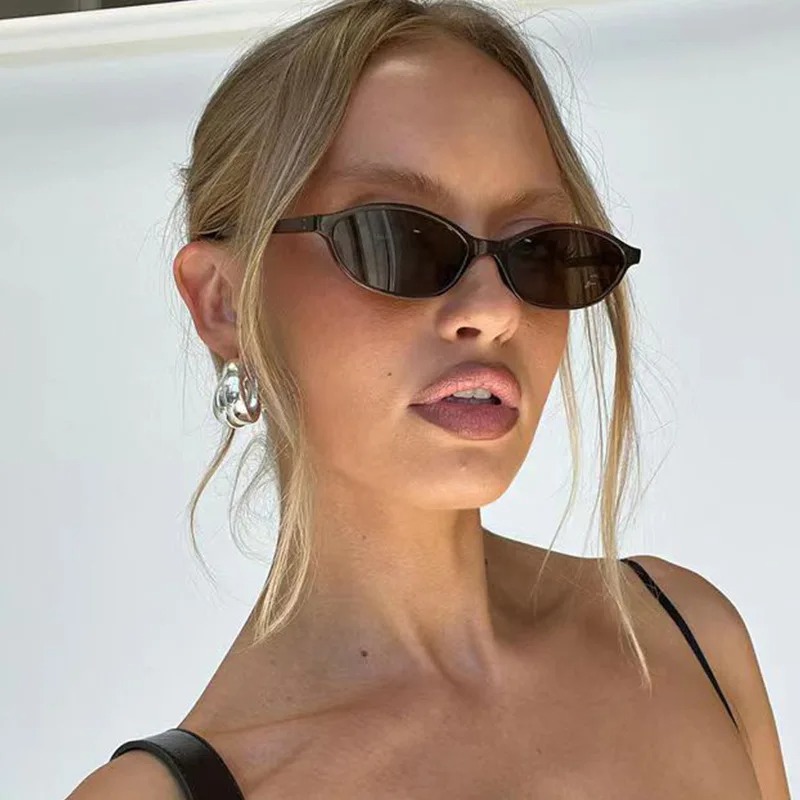 Retro Oval Frame Sunglasses Fa - Street Fashion Glasses recension och pris