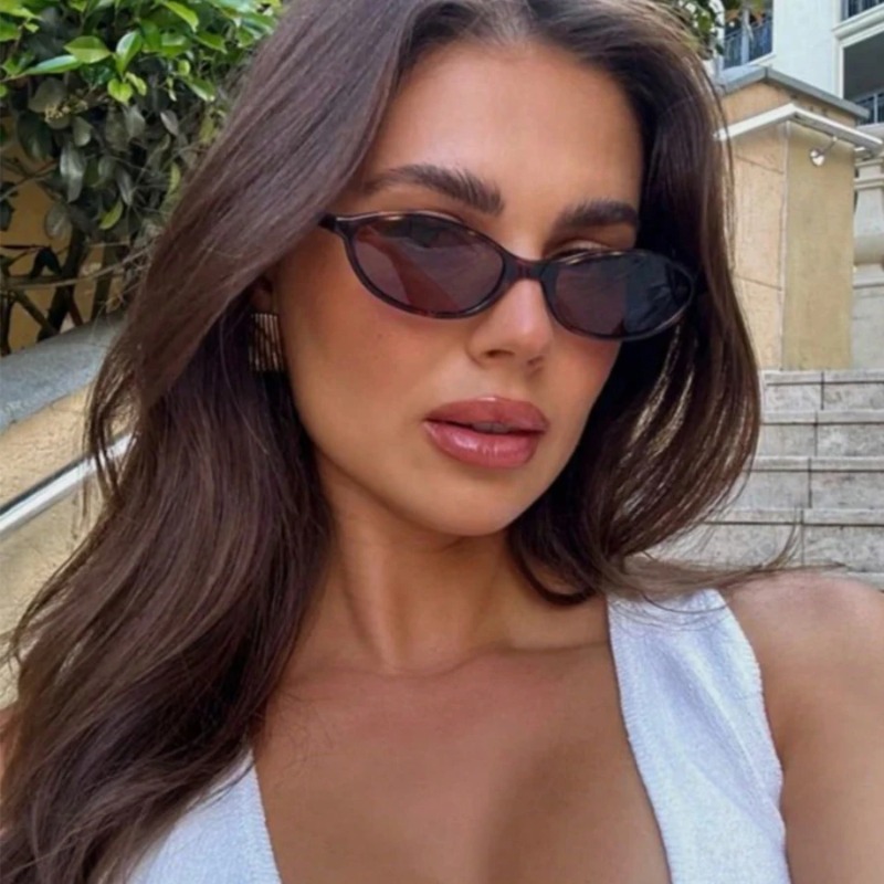 Retro Oval Frame Sunglasses Fa - Street Fashion Glasses recension och pris