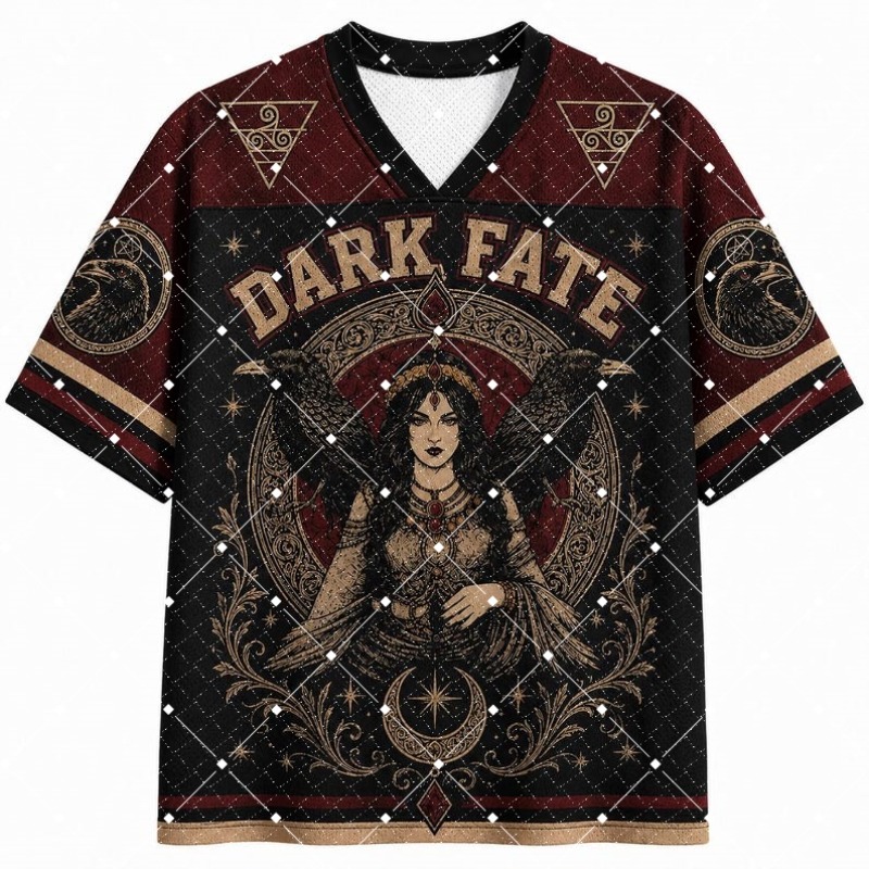 Dark Fate Witch Raven Print V‑ - Street Fashion Types recension och pris