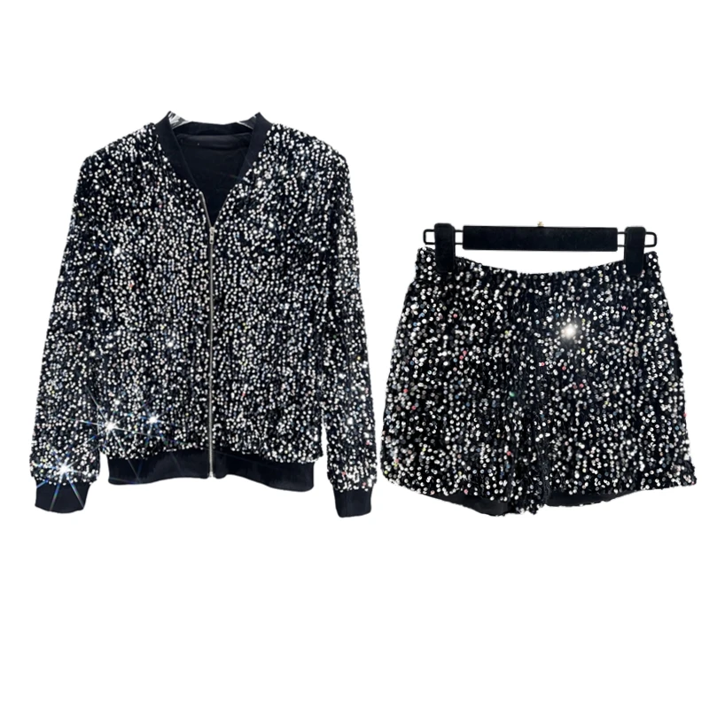 Premium Sequined Coat Women's  - Street Fashion Jacket recension och pris