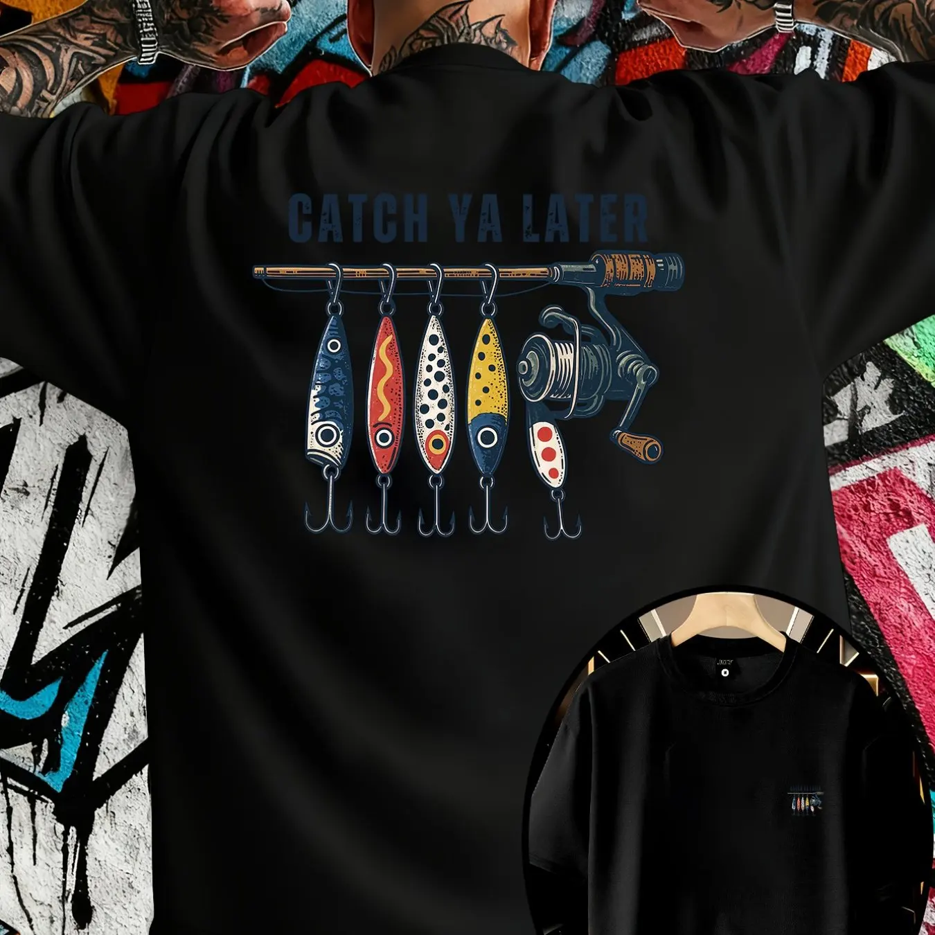 2026 Summer Men's Catch Ya Lat - Street Style Fashion Quotes recension och pris