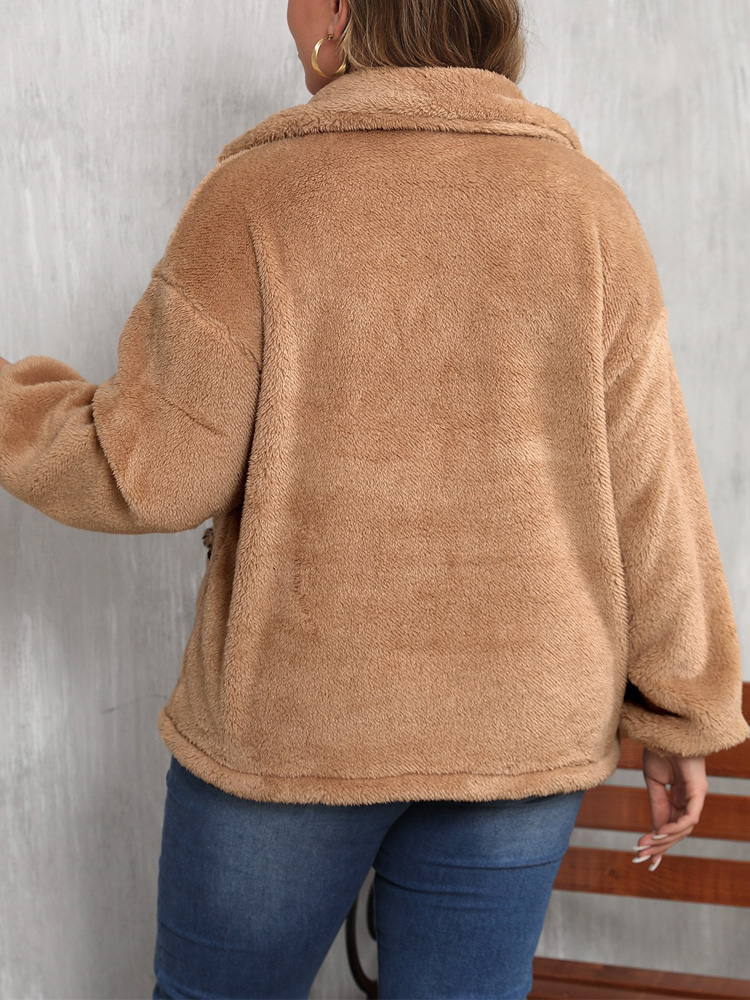 GIBSIE Plus Size Autumn and Wi - Street Fashion Jacket recension och pris