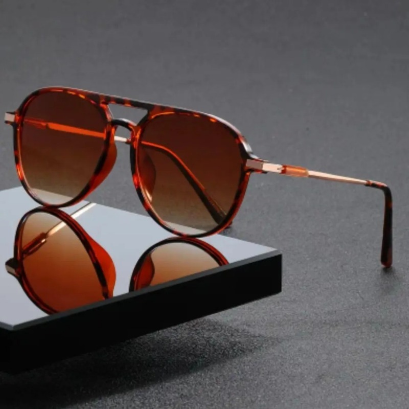 1pcs Vintage Pilot Sunglasses  - Street Fashion Glasses recension och pris
