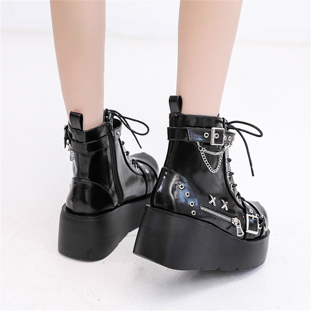 Brand New Ladies Goth Platform - Street Fashion Punk recension och pris