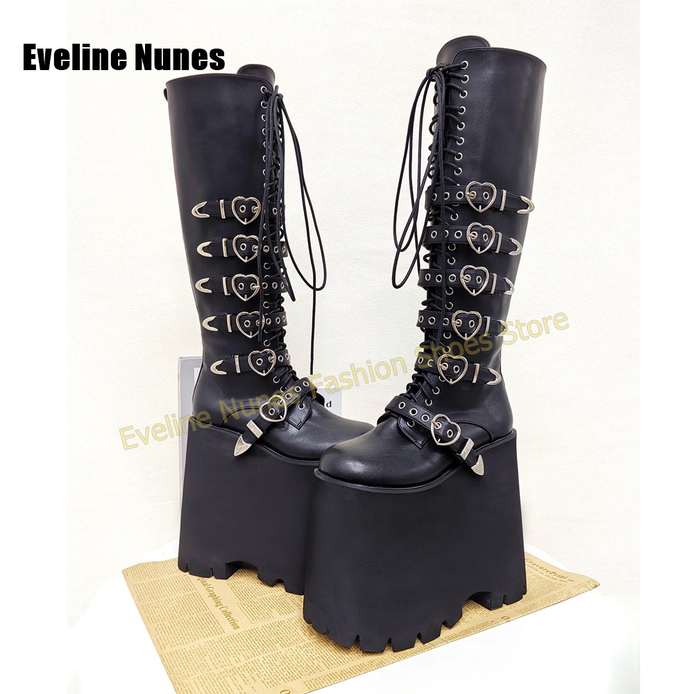 Y2K Gothic Lolita Tall Platfor - Street Fashion Punk recension och pris