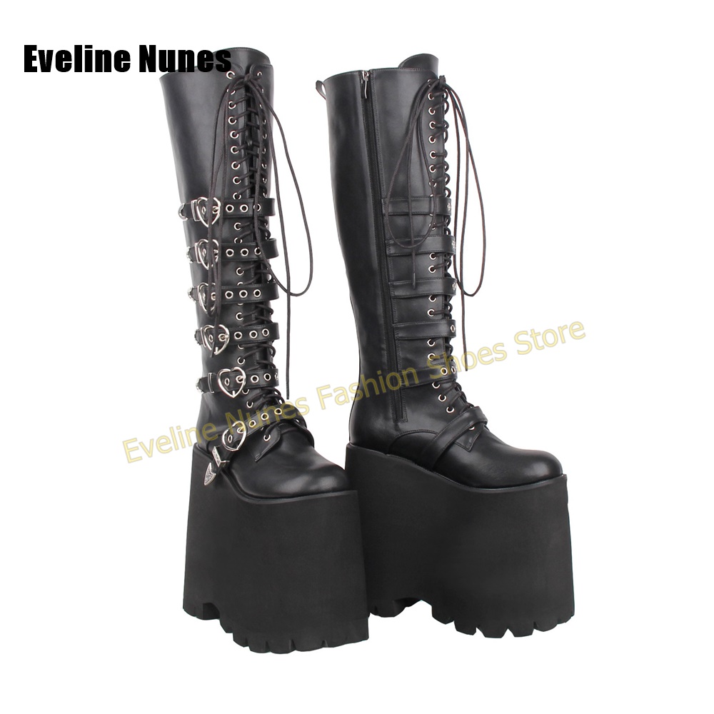 Y2K Gothic Lolita Tall Platfor - Street Fashion Punk recension och pris