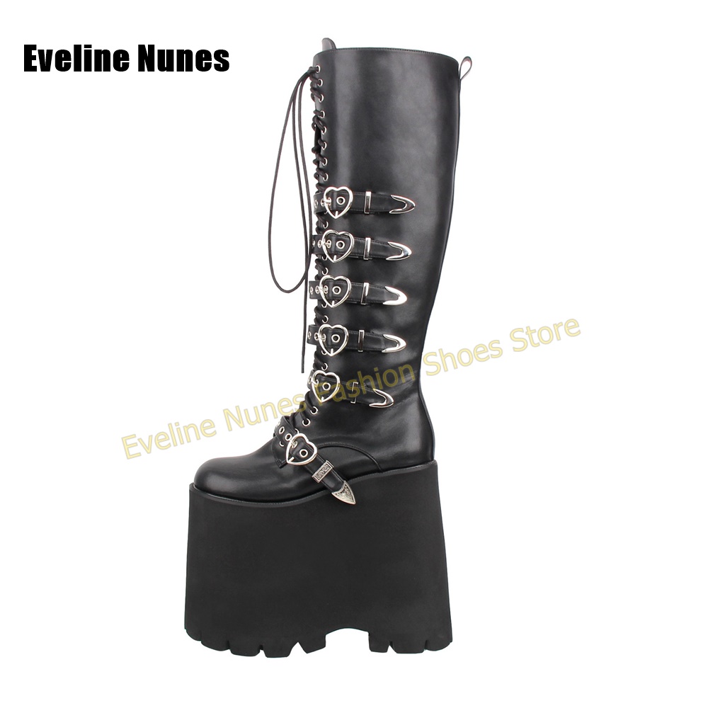 Y2K Gothic Lolita Tall Platfor - Street Fashion Punk recension och pris