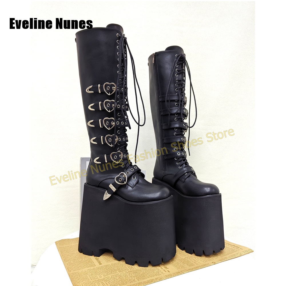 Y2K Gothic Lolita Tall Platfor - Street Fashion Punk recension och pris