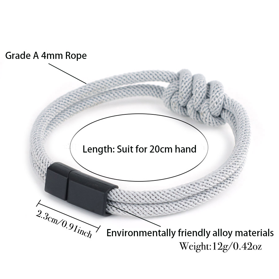 Stylish Men Rope Bracelet High - Street Fashion Milan recension och pris