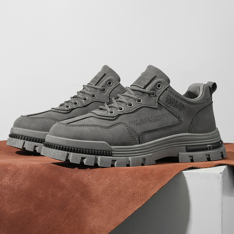 Men's Thick Sole Work Boots No - Street Fashion Walk recension och pris