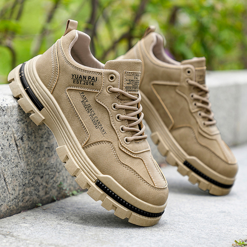 Men's Thick Sole Work Boots No - Street Fashion Walk recension och pris