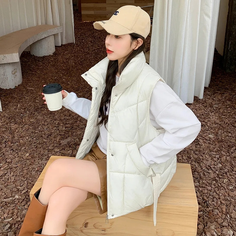 2024 New Korean Women Winter P - Puffer Vest Padded recension och pris