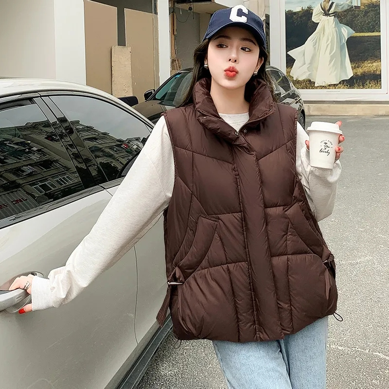 2024 New Korean Women Winter P - Puffer Vest Padded recension och pris