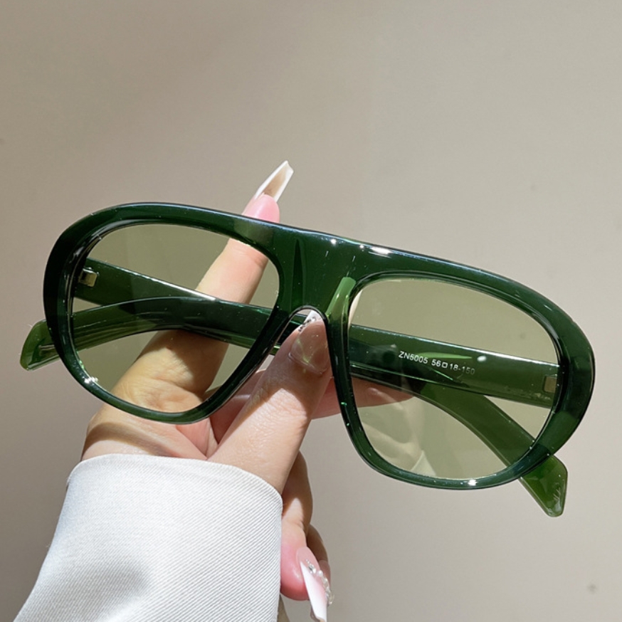 New Oversized Pilot Sunglasses - Street Fashion Glasses recension och pris