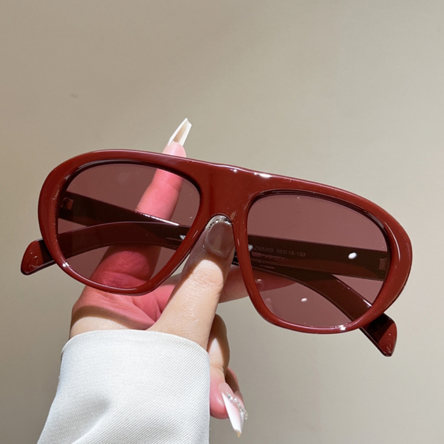 New Oversized Pilot Sunglasses - Street Fashion Glasses recension och pris