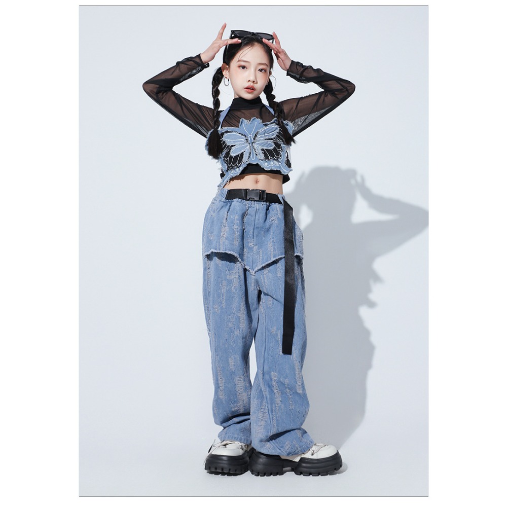 Jazz Hip Hop Dance Set Mesh Lo - Street Fashion Jacket recension och pris