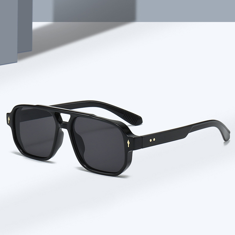 Vintage Double Bridges Men Squ - Street Fashion Glasses recension och pris