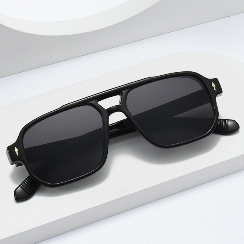 Vintage Double Bridges Men Squ - Street Fashion Glasses recension och pris