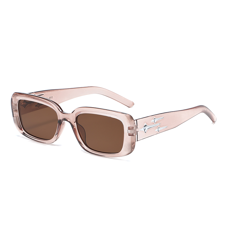 Retro Y2K Style Small Square S - Street Fashion Glasses recension och pris