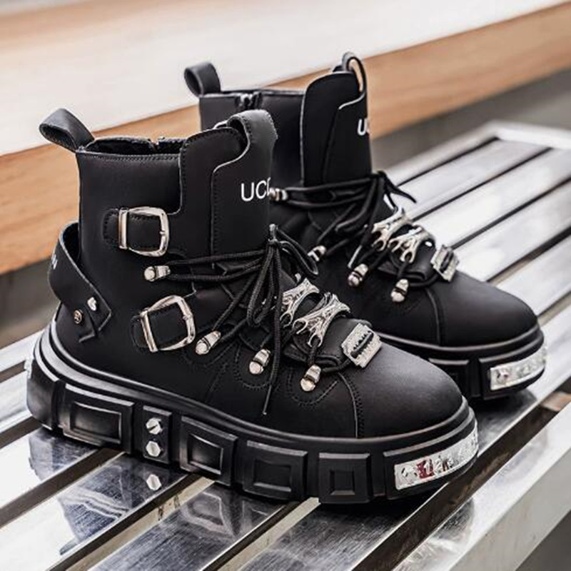 Fashion Rivet Black High top S - Street Fashion Punk recension och pris